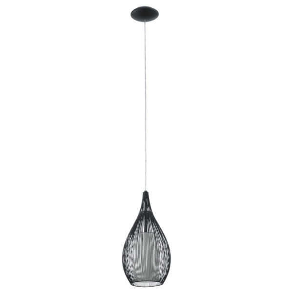 Pendul EGLO RAZONI 92252 - E27 1X60W D190mm - Alb - Negru