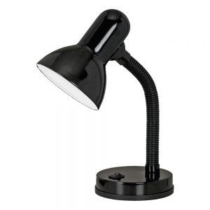 Veioza EGLO BASIC 9228 - E27 1X40W - Plastic - Otel - Negru