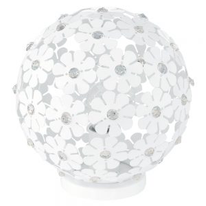 Veioze-Veioza 1 Bec E27 Alb-Cristal 'Hanifa' Eglo 92286