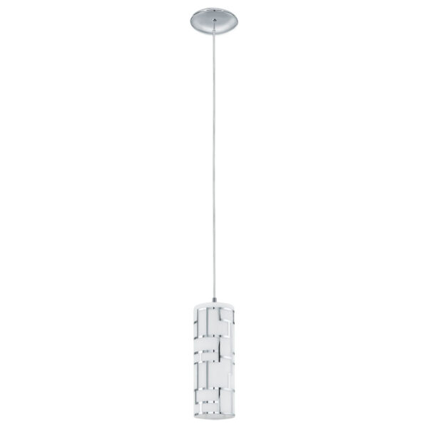 Pendul EGLO BAYMAN 92562 - E27 1X60W - Crom - Alb
