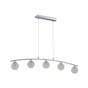 Corpuri de iluminat interior Lustra 5 Becuri G9 Crom-Clar 'Beramo 1' Eglo 92567