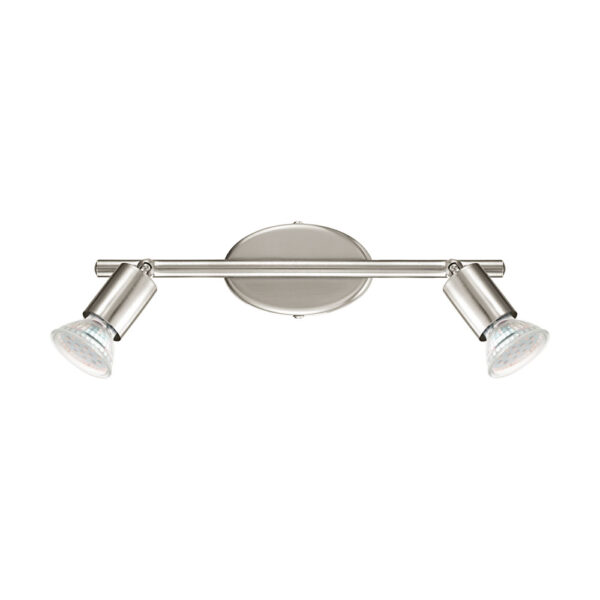 Plafoniera EGLO BUZZ-LED 92596 - GU10 2X3W - Otel - Nichel Mat