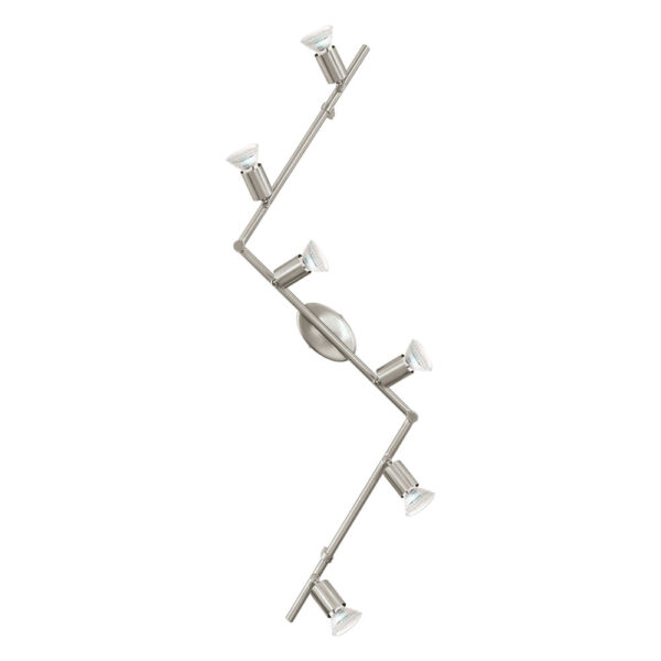 Plafoniera EGLO BUZZ-LED 92599 - GU10 6X3W - Otel - Nichel Mat