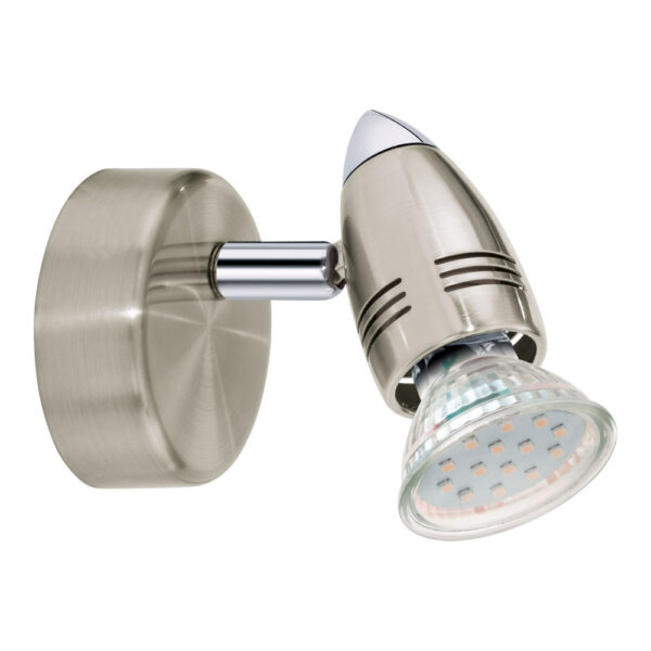 Aplica EGLO MAGNUM 92641 - GU10 1X3W 3000K D70mm - Otel - Nichel Mat - Crom