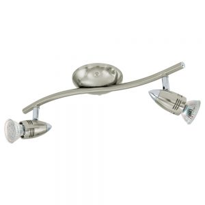 Plafoniera EGLO MAGNUM-LED 92642 - GU10 2X3W 3000K - Otel - Nichel Mat - Crom