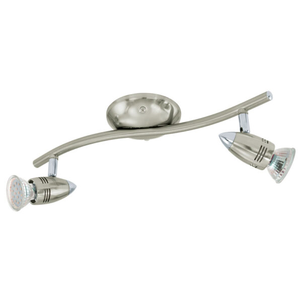 Plafoniera EGLO MAGNUM-LED 92642 - GU10 2X3W 3000K - Otel - Nichel Mat - Crom