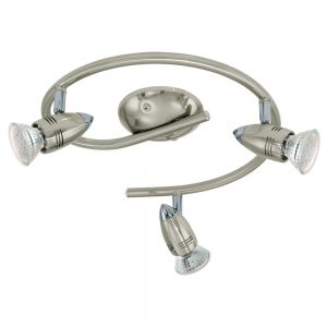 Plafoniera EGLO MAGNUM-LED 92643 - GU10 3X3W 3000K - Otel - Nichel Mat - Crom