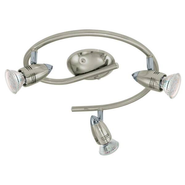 Plafoniera EGLO MAGNUM-LED 92643 - GU10 3X3W 3000K - Otel - Nichel Mat - Crom