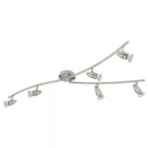 Plafoniera EGLO MAGNUM-LED 92645 - GU10 6X3W 3000K - Otel - Crom - Nichel Mat