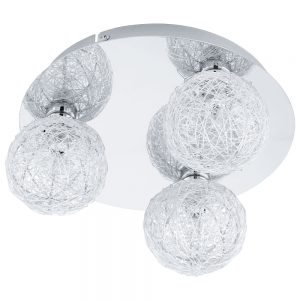 Aplice iluminat Plafoniera 3 Becuri G9 Crom-Alu 'Prodo 1 Eglo 92668