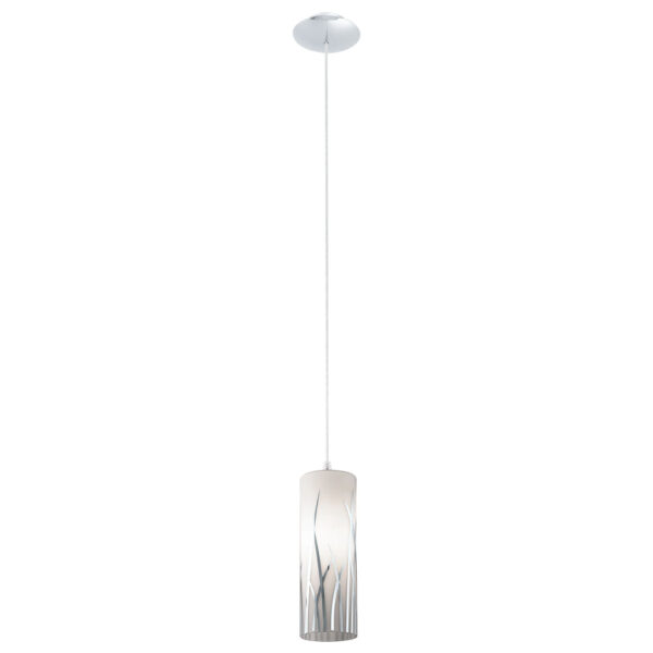 Pendul EGLO RIVATO 92739 - E27 1X60W D90mm - Alb - Crom