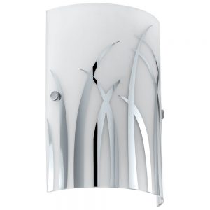 Aplica EGLO RIVATO 92742 - E14 1X42W - Sticla lacuita - Alb - Crom