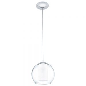 Pendul EGLO BOLSANO 92761 - E27 1X60W D200mm - Transparent - Alb