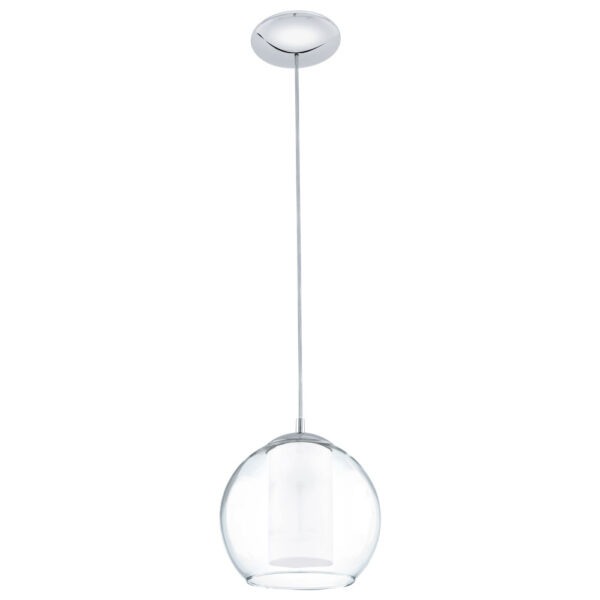 Pendul EGLO BOLSANO 92761 - E27 1X60W D200mm - Transparent - Alb