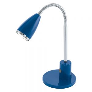 Corpuri de iluminat birou Veioza 1 Bec Gu10 Led Albastru-Crom 'Fox Eglo 92875