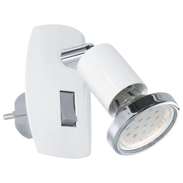 Spot priza EGLO MINI 4 92925 - GU10 1X3W 3000K