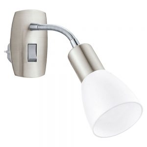 Lampa cu stecher EGLO DAKAR 3 92935 - E14 1X25W - Crom - alb