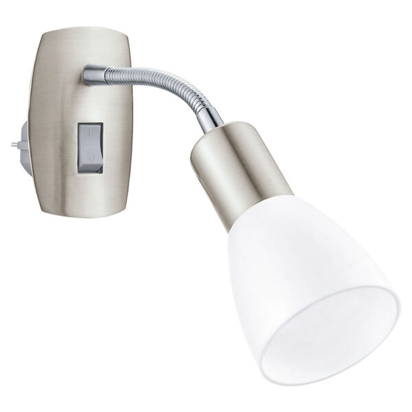 Lampa cu stecher EGLO DAKAR 3 92935 - E14 1X25W - Crom - alb