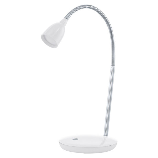 Veioza EGLO DURENGO 93078 - LED 3W 230lm 3000K D160mm - Otel - Plastic - Crom - Alb