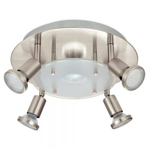 Spoturi iluminat Plafoniera 5 Becuri Gu10 Led D290Mm Nic Eglo 93083