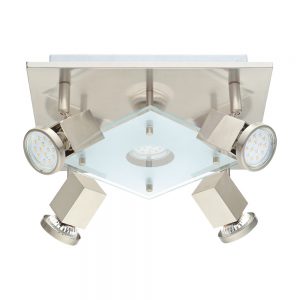 Spoturi iluminat Plafoniera 5 Becuri Gu10 Led 270X270 Nic Eglo 93084