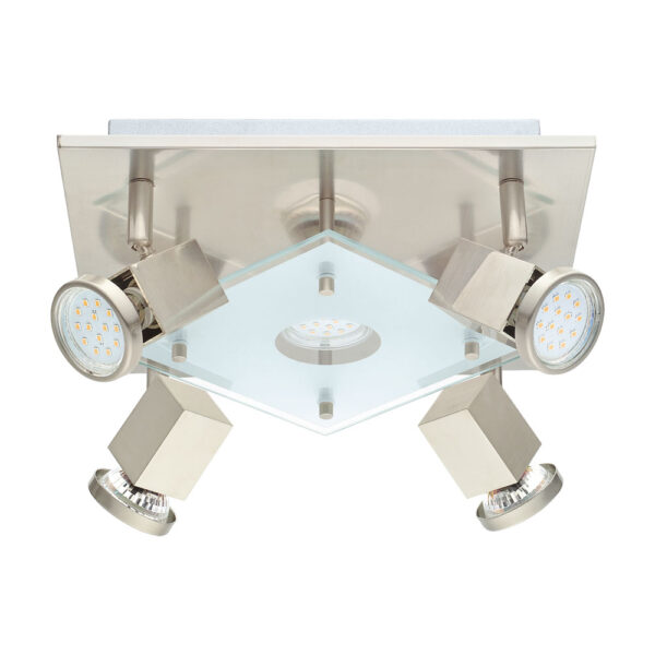 Spoturi iluminat Plafoniera 5 Becuri Gu10 Led 270X270 Nic Eglo 93084