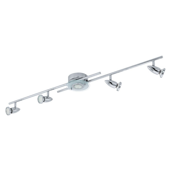 Spoturi iluminat Spot-Aplica  5 Becuri Gu10 Led Crom-Satinat 'Cer Eglo 93116