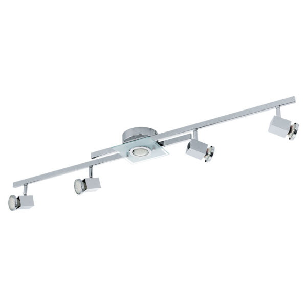 Spoturi iluminat Spot-Aplica  5 Becuri Gu10 Led Crom-Satinat 'Cer Eglo 93117