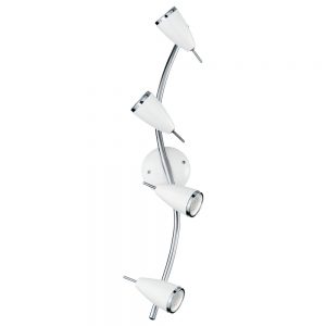 Spoturi iluminat Spot-Aplica  4 Becuri Gu10 Led Alb-Crom 'Riccio Eglo 93133