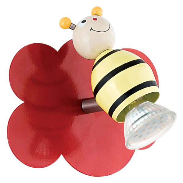 Corpuri iluminat copii Spot 1 Bec Gu10 Led Rosu 'Taya 1' Eglo 93139