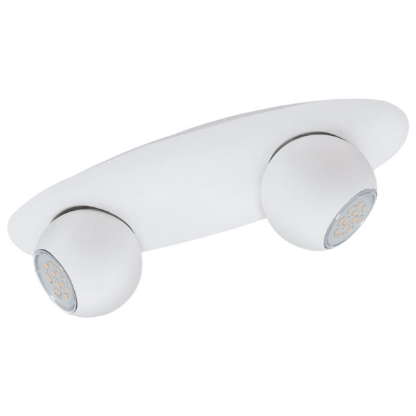 Spoturi iluminat Spot-Aplica  2 Becuri Gu10 Led Alb 'Norbelo 3' Eglo 93168