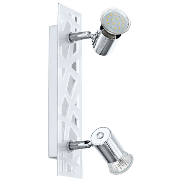 Spoturi iluminat Spot-Aplica  2 Becuri Gu10 Led Crom-Satinat 'Dav Eglo 93176