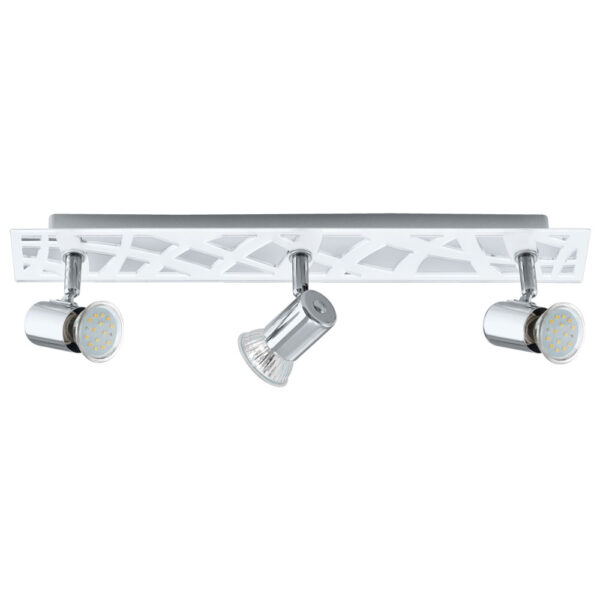 Spoturi iluminat Spot-Aplica  3 Becuri Gu10 Led Crom-Satinat 'Dav Eglo 93177