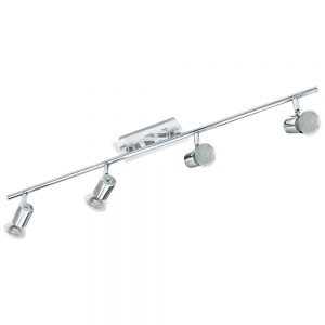 Spoturi iluminat Spot-Aplica  4 Becuri Gu10 Led Crom-Satinat 'Dav Eglo 93179