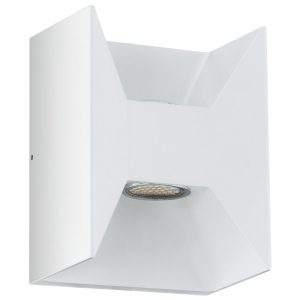 Aplica exterior EGLO MORINO 93318 - LED 2X2.5W 360lm 3000K IP44 - Aluminiu turnat - Alb