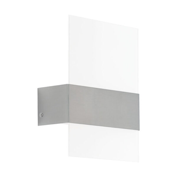 Aplica exterior EGLO NADELA 93438 - LED 2X2.5W 360lm 3000K IP44 - Sticla satinata - Inox