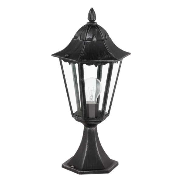 Stalp exterior EGLO NAVEDO 93462 - E27 1X60W IP44 D230mm - Argintiu Patinat - Negru