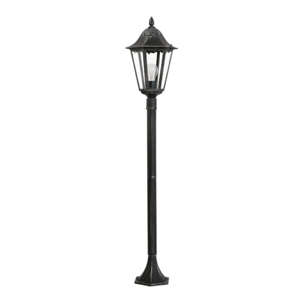 Stalp exterior EGLO NAVEDO 93463 - E27 1X60W IP44 D230mm - Argintiu Patinat - Negru