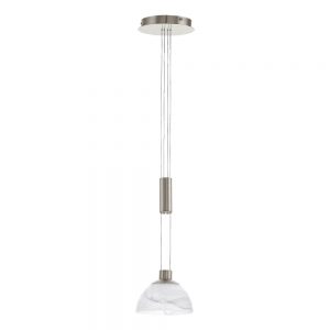 Corpuri de iluminat interior Lustra 1 Bec Led Nichel Mat 'Montefio' Eglo 93466