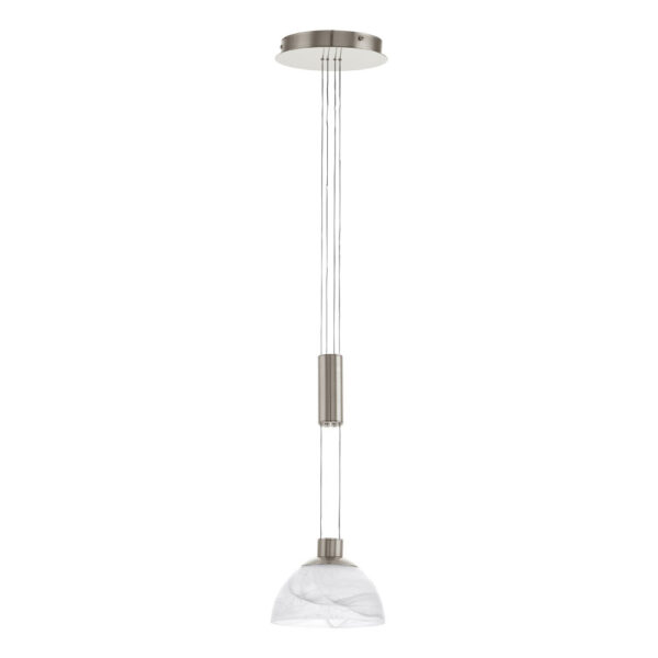 Corpuri de iluminat interior Lustra 1 Bec Led Nichel Mat 'Montefio' Eglo 93466