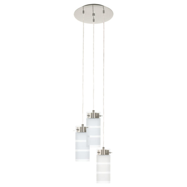 Corpuri de iluminat interior Lustra 3 Becuri Gx53 Led Nichel Mat-Clar Eglo 93544