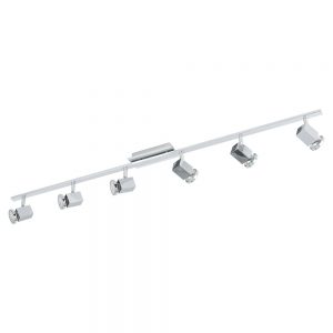 Spoturi iluminat Spot-Aplica  6 Becuri Gu10 Led Crom 'Zabela' Eglo 93587