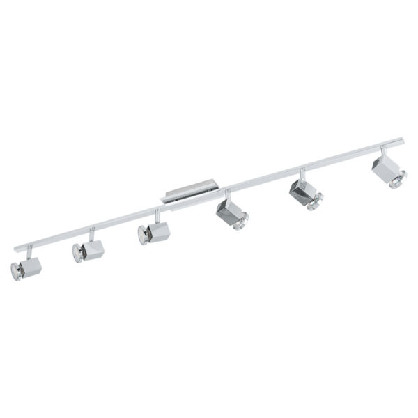 Spoturi iluminat Spot-Aplica  6 Becuri Gu10 Led Crom 'Zabela' Eglo 93587