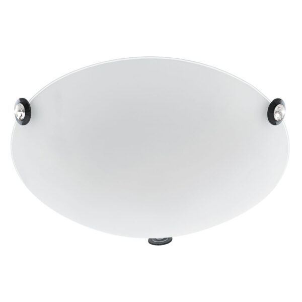 Aplice iluminat Aplica - Plafoniera Led Alb-Negru-Crista Eglo 93624