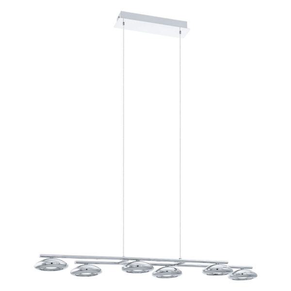 Corpuri de iluminat interior Lustra Led 6 Becuri Crom 'Taruga' Eglo 93655