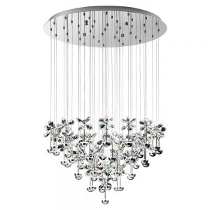 Lustra cristal EGLO PIANOPOLI 93661 - LED 43X2.5W 11610lm 3000K D780mm - Cristal - Transparent