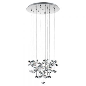 Lustra cristal EGLO PIANOPOLI 93662 - LED 15X2.5W 4050lm 3000K D500mm - Cristal - Transparent