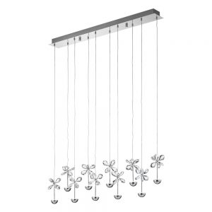 Lustra cristal EGLO PIANOPOLI 93663 - LED 10X2.5W 2700lm 3000K - Cristal - Transparent