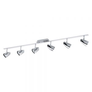 Spoturi iluminat Spot-Aplica  6 Becuri Gu10 Led Crom 'Corbera' Eglo 93676