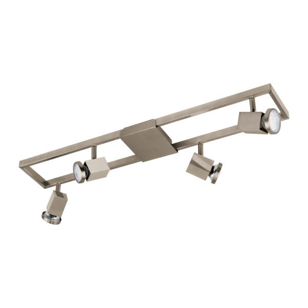 Plafoniera EGLO ZERACO 93678 - GU10 4X5W - Plastic - Otel - Nichel Mat
